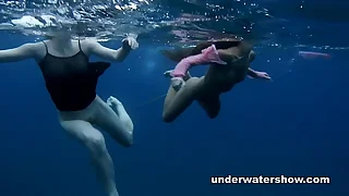 Nastya and Masha are swimming exposed in the sea