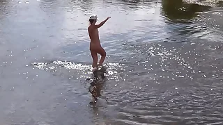 Russian Mature Woman - Unconcealed Bathing